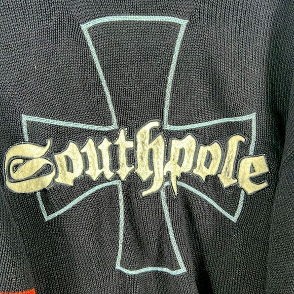 🔥🔥 Vintage Y2K SOUTHPOLE Brand Streetwear Acrylic Heavy Knit Sweater 2XL - EUC - Picture 4 of 10